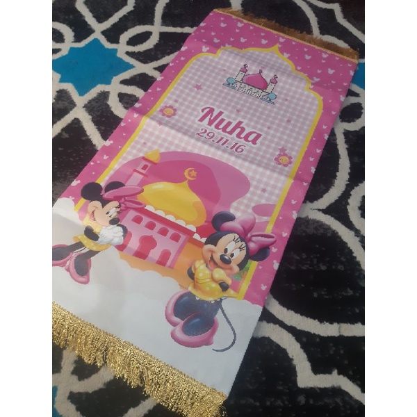 sajadah anak karakter SALE READY STOCK-Minnie - Nuha