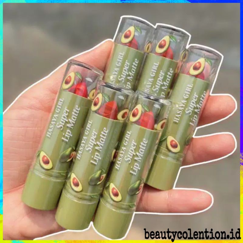[ MURAH ]  LIPSTIK HASAYA GIRL AVOCADO SUPER LIP MATTE LIPSTIK ALPUKAT LIPSTICK  MATTE