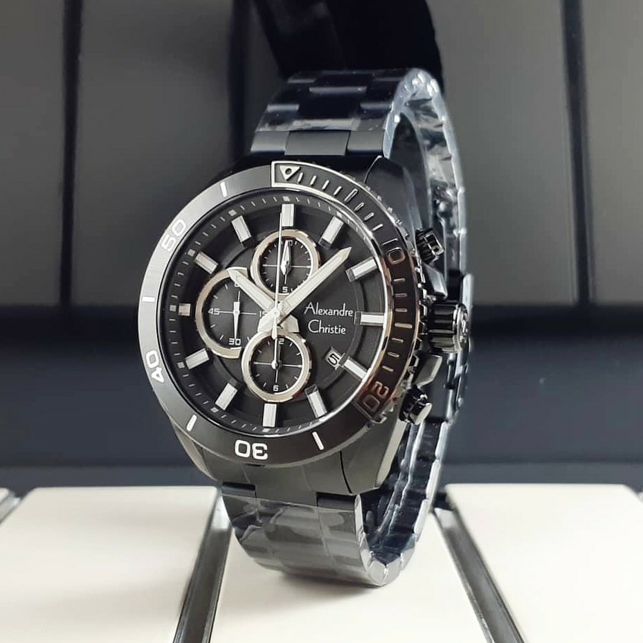 AC alexandre Christie AC 6543 pria original stainless steel hitam