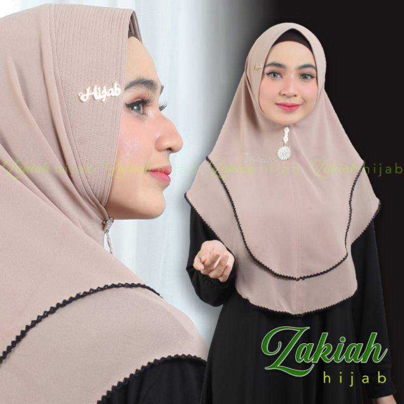 Jilbab Bego Instan Simpel Alesha Picot Ori Zakiah