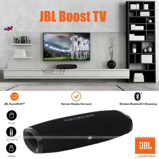 Speaker Bluetooth JBL BOOST TV Wireless Mini Soundbar Home Theater