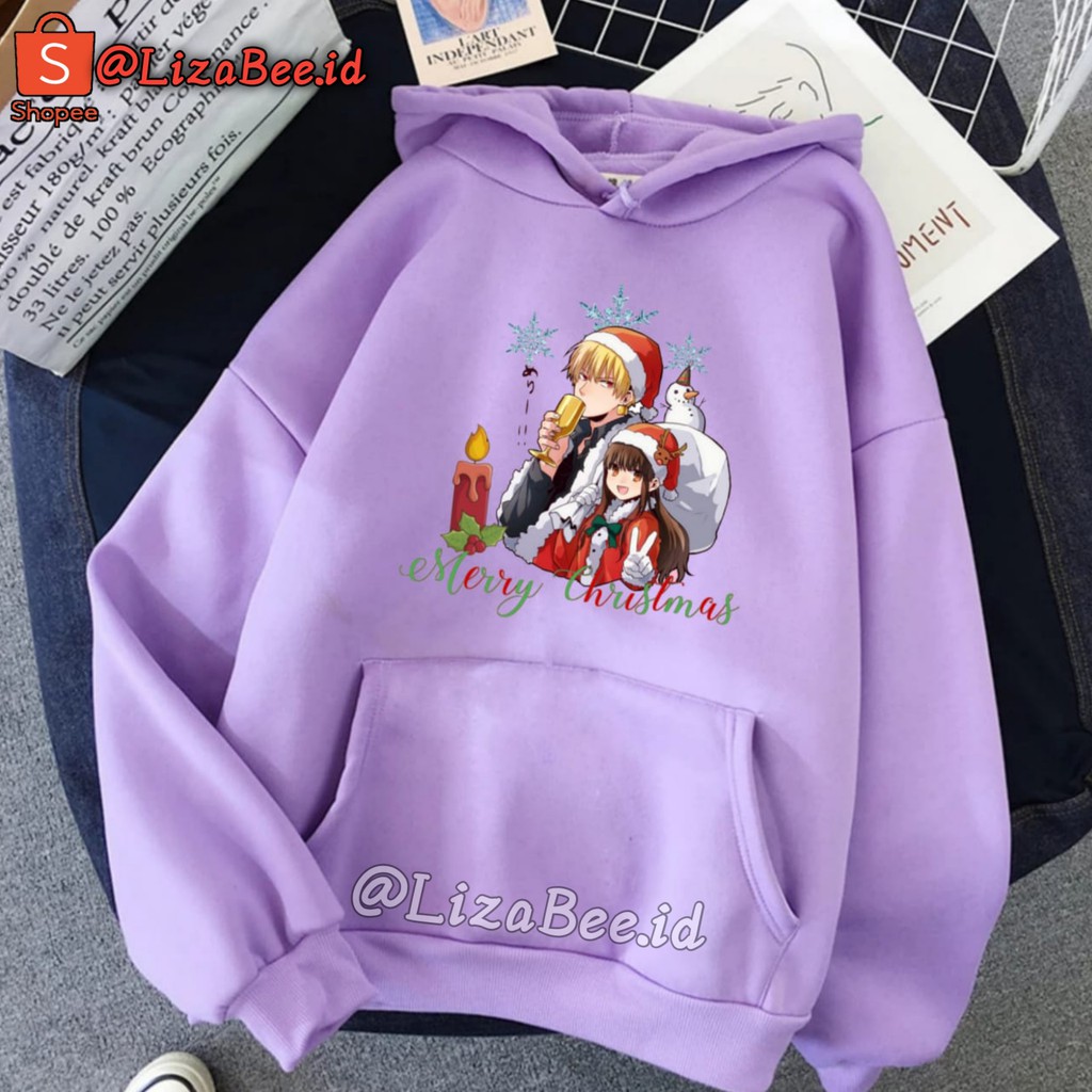 Hoodie Natal Marry Christmas Anime Kimetsu No Yaiba Demon Slayer Nezuko Tanjirou Zenitsu Sweater Natal Wanita Marry Christmas Import Longgar Jumbo Baju Natal Wanita Xmas Christmas Terbaru Motif Kartun Tema Natal Hoodie Anime Oversize Korean Style Jumbo