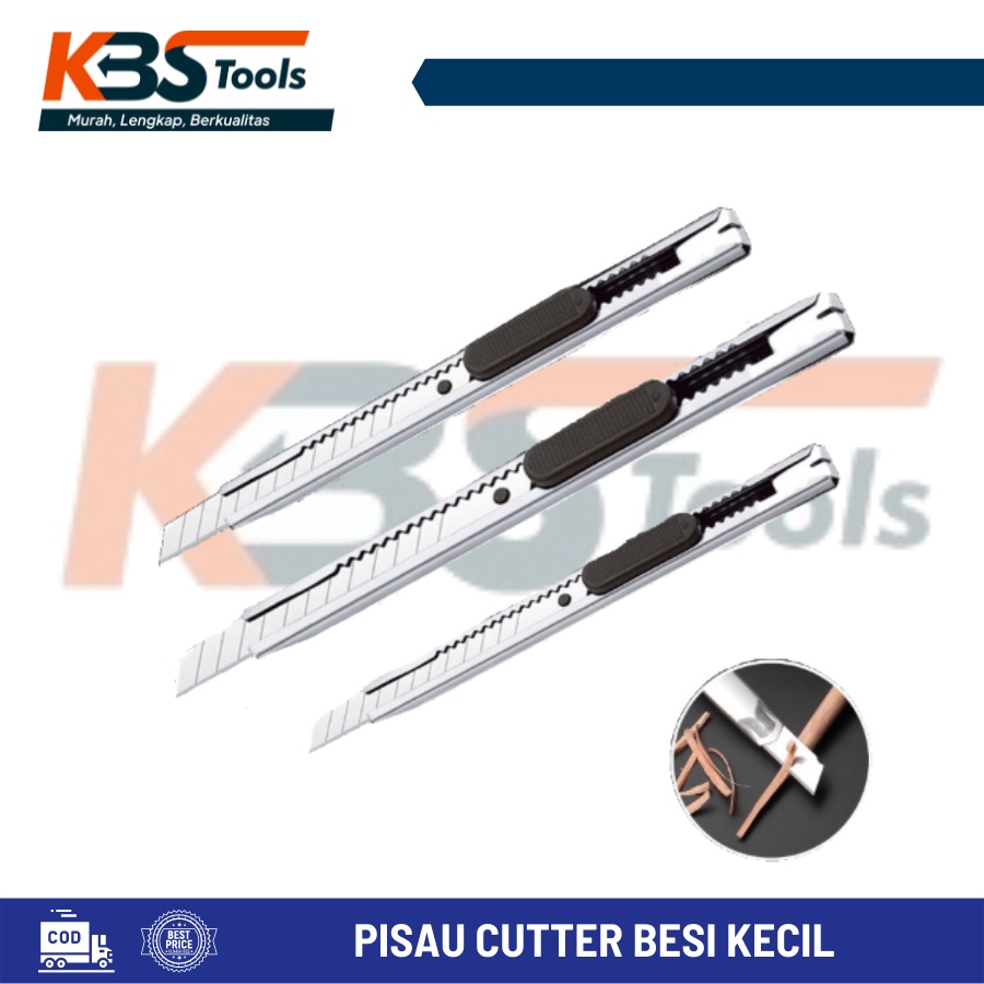

Pisau Cutter Besi Mini 12.5 cm - Pisau Cutter Stainless - Silet Mini