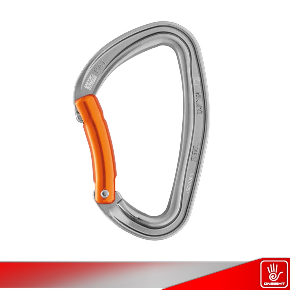 Petzl Carabiner Djinn Bent Gate, Carabiner Petzl, Carabiner Petzl Djinn