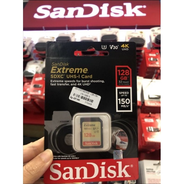 Sandisk SD Card Extreme 64GB 128GB SDXC Extreme 64GB 128GB