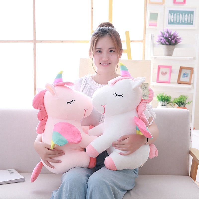 #COD BONEKA KUDA PONI TANDUK UNICORN TERBANG 35cm