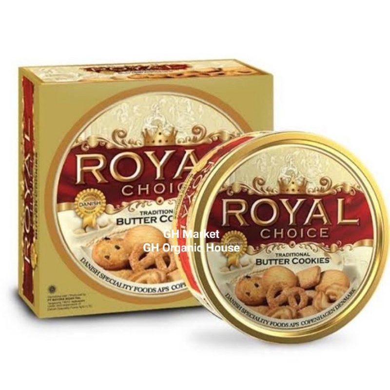 

Royal Choice Butter Cookies 480 gram Biskuit Kaleng Premium Danish Pie