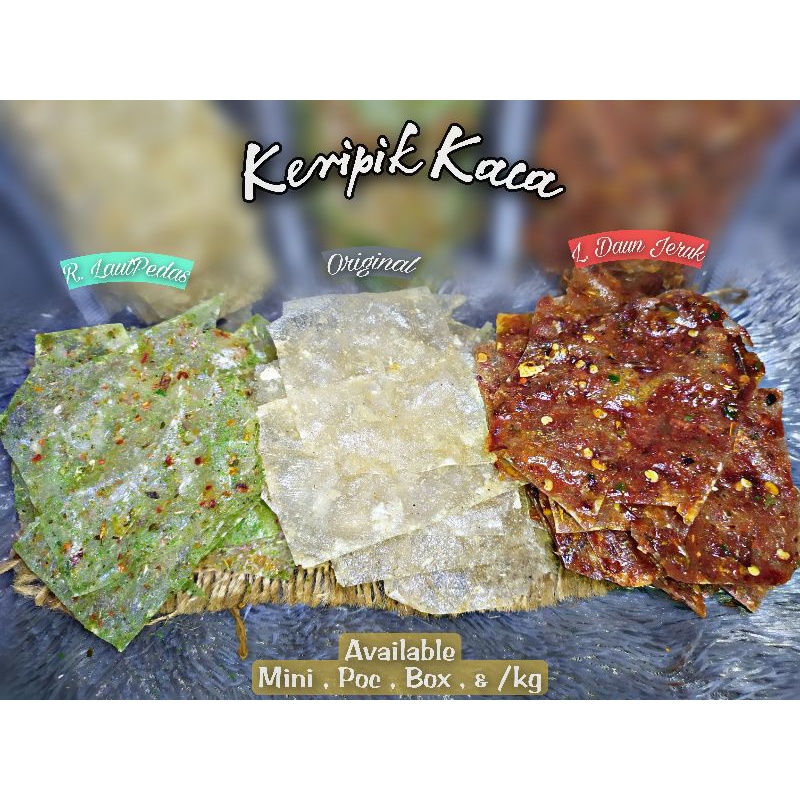 

PEDO, KERIPIK KACA PEDAS DAUN JERUK, ORIGINAL, SEAWEED POUCH