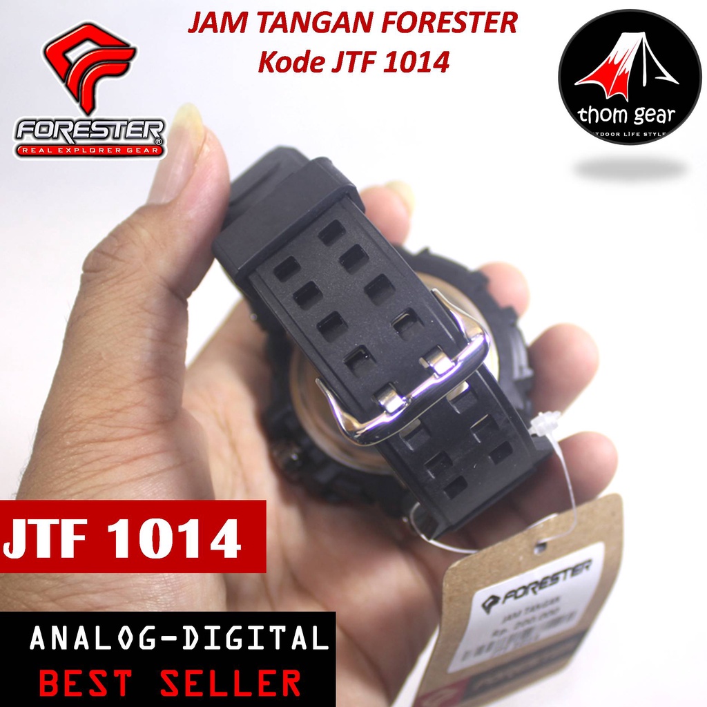 Forester Jtf 1014 Jam Tangan Pria Origial Forester Analog Digital Adventure Sport Outdoor Waterproof Water Resistant Anti Air Pria Cowok Original Ori Terbaru 2022 Free Rubber Strap Cadangan Batre Box Kayu Thomgear Bangakalan Palangkaraya Pare Pare Kebomas