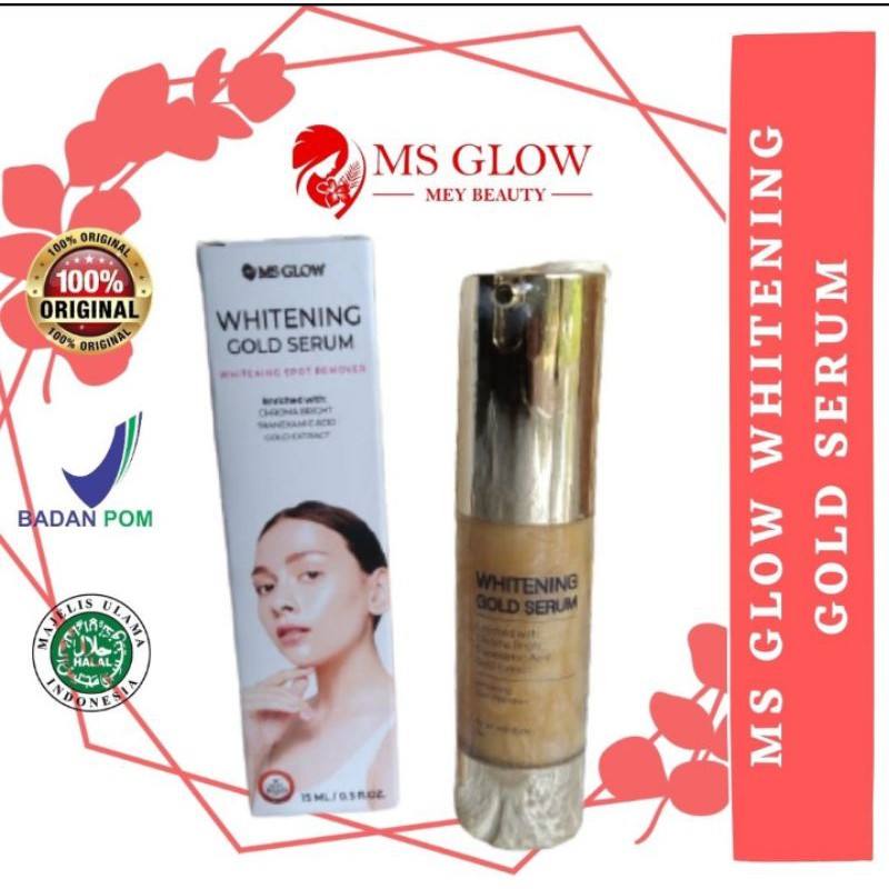 MS GLOW WHITENING GOLD SERUM ORIGINAL/MS GLOW WHITENING GOLD SERUM BPOM