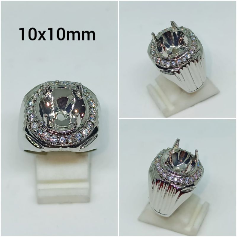 CINCIN/EMBAN/RING ALPAKA SUPER 10X10mm
