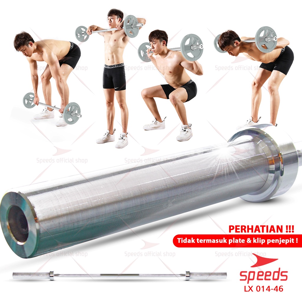 SPEEDS Stick Barbel 150cm Stick Dumbell Bar Straight Olympic Fitness Gym Tongkat Barbel 014-46