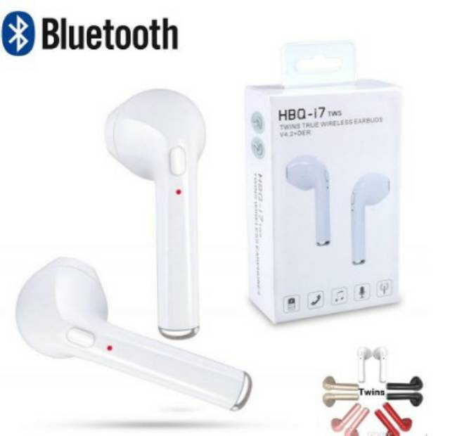 Handsfree Headset i7S Wireless Bluetooth Stereo With Charging Case Headset Bluetooth Sepasang