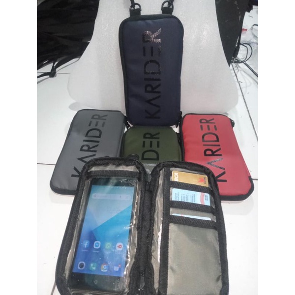 Tas HP mini kalung/slingbag anti air pria wanita KARIDER multifungsi