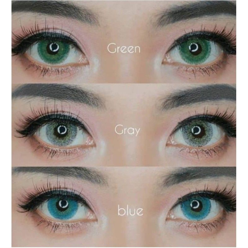 SOFTLENS NEWBLUK NORMAL &amp; MINUS (-0.50 S/D -3.00) BY CTK / 15MM / GRAY BROWN BLUE BLACK / Softlen Soflen Soflens