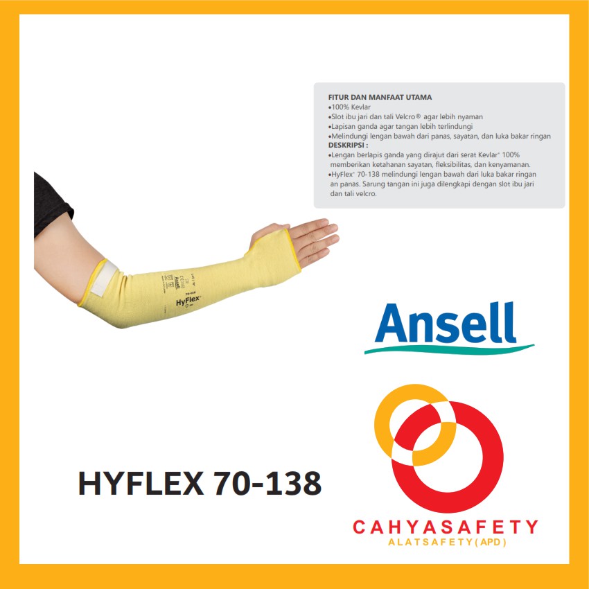 ansell / HyFlex 70-138 / hyflex / 70-138 / sarung tangan safety