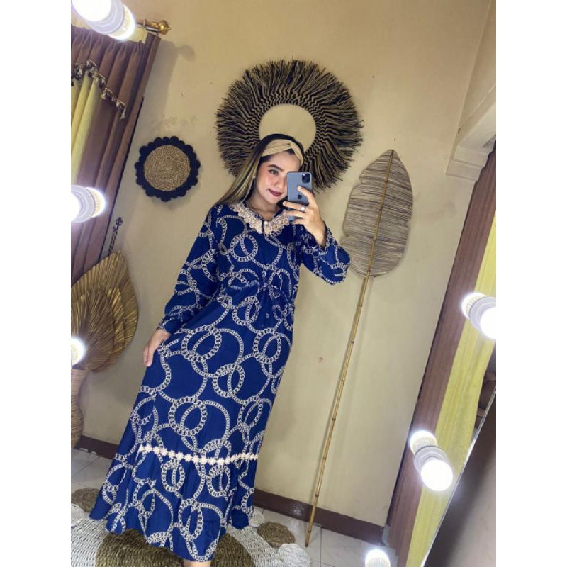 LONGDRESS ARAB RENDA  NABILA  / DASTER / ARAB / DASTER DASTER BUSUI / LONGDRESS