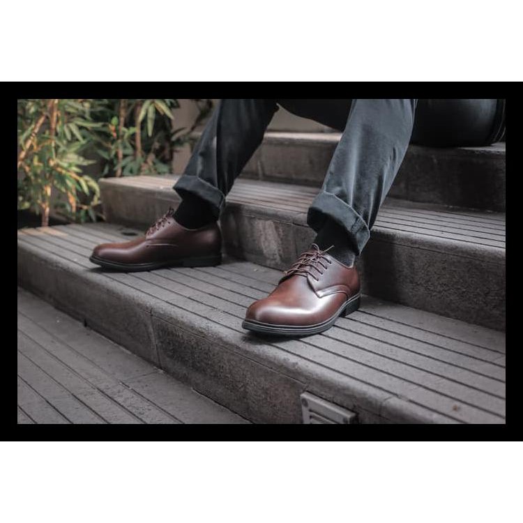 Terbaru Sepatu Pria / Sepatu Pantofel / Sepatu Kulit Jackwell Allen Brown 1602 Terlaris 