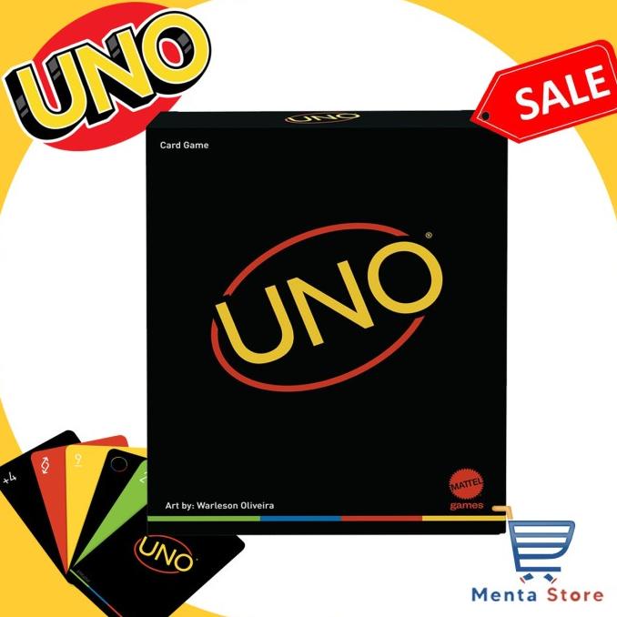 UNO Minimalista Original Mattel Mainan Kartu Minimalist Deck Card Game