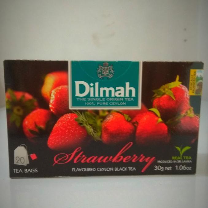 

[[BISA COD]] Dilmah Tea rasa Strawberry - Teh Celup / No Envelope - 20 Pcs - Strawberi TERBARU Kode