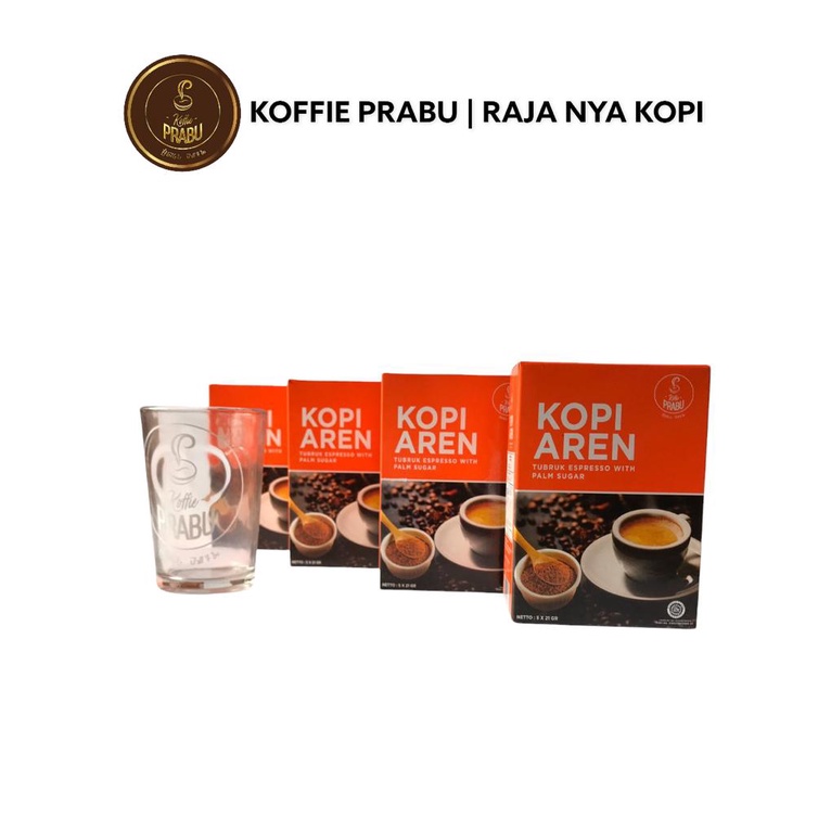 

{BARU DAN TERLAKU} KOFFIE PRABU Kopi Aren 4 Kotak HADIAH 1 Gelas kaca