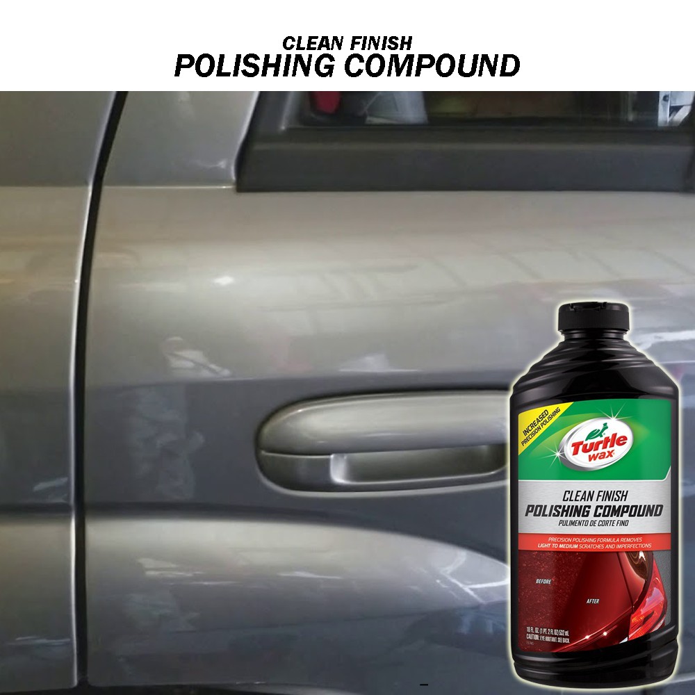 Turtle Wax Clean Finish Polishing Compound 532ml - Liquid / Hasilkan Kilap Licin Aman Dari Sinar UV