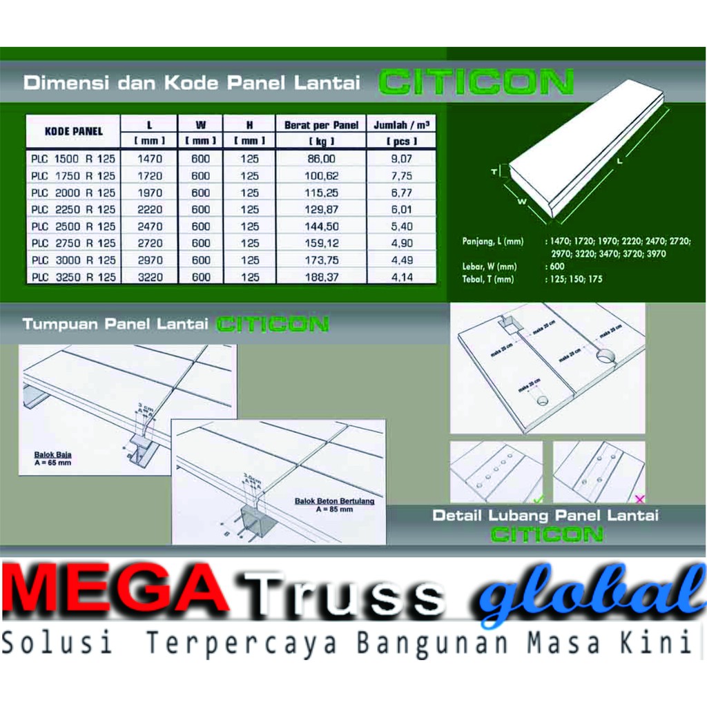 Material Panel Lantai Citicon Di Pati, Kudus, Jepara, Rembang, Lasem, Blora-Lantai Dek Hebel panel-d