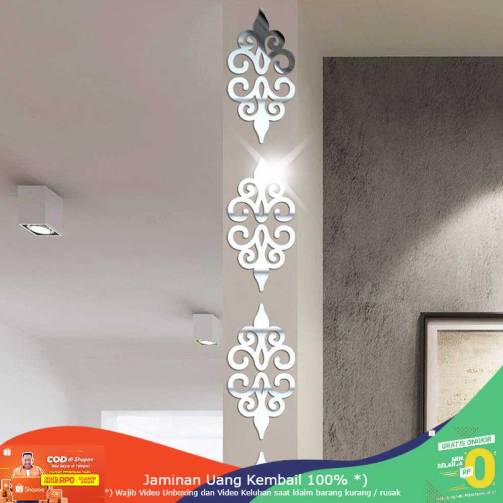 (BISA COD) RVOSTR SOLEDI Sticker Dekorasi Dinding Mosaic Mirror Acrylic 10 PCS - SL01