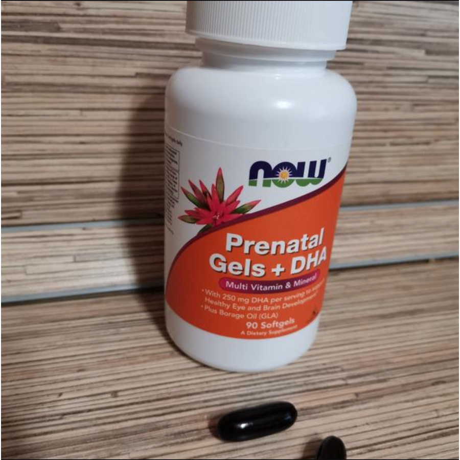 Now Food Prenatal Gels DHA 90 soft Multivitamin Ibu Hamil ORI USA NOW