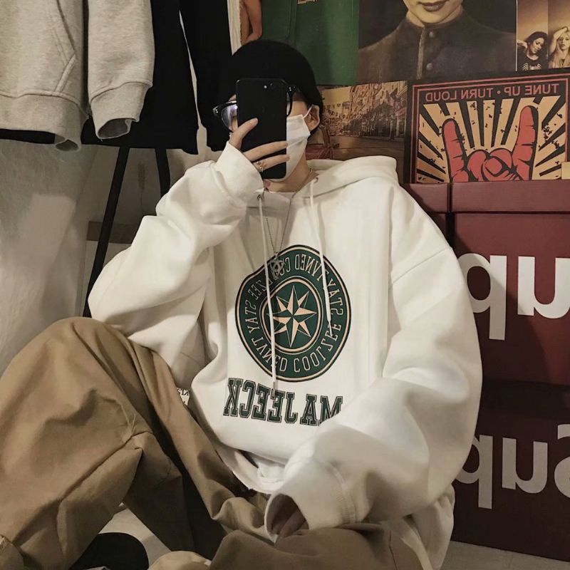 Hoodie MAJEECK BIGSIZE (S - 6XL) Jaket Jumper Fleece Streetwear Korean Harajuku Urban Style Jumbo Oversize Star Logo Staytuned