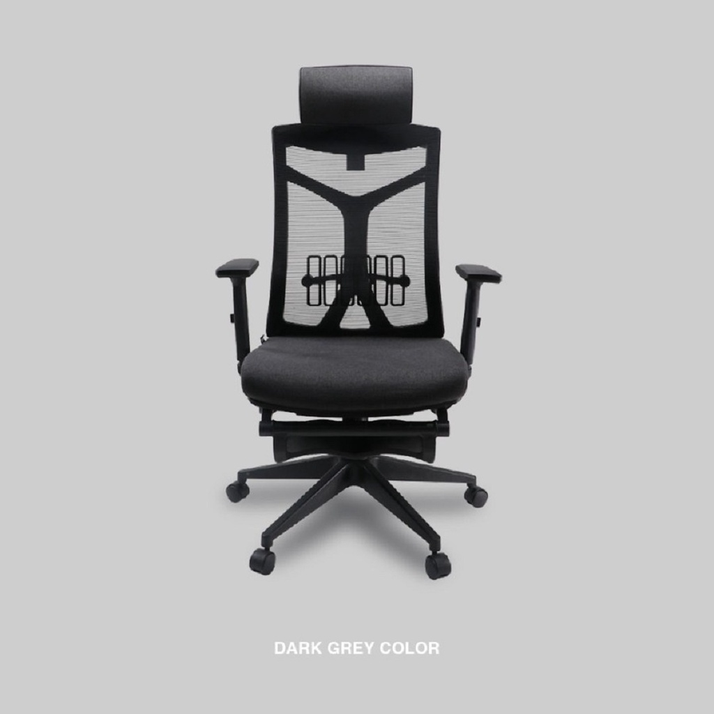 Gaming Chair Rexus ERGONOMIC NC1 MAX FOOTREST GREY