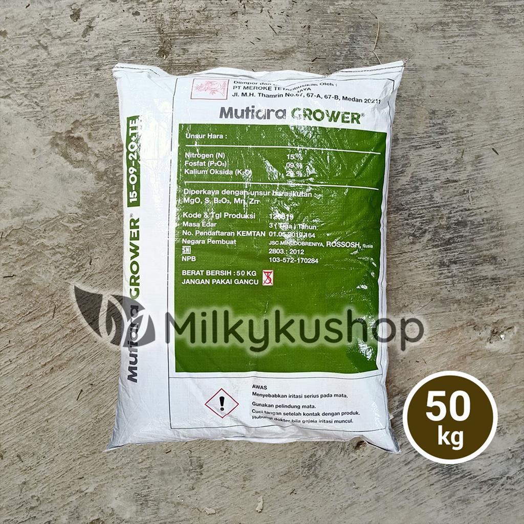 PUPUK MEROKE NPK MUTIARA  GROWER 50 KG KP VIA GOSEND GRAB