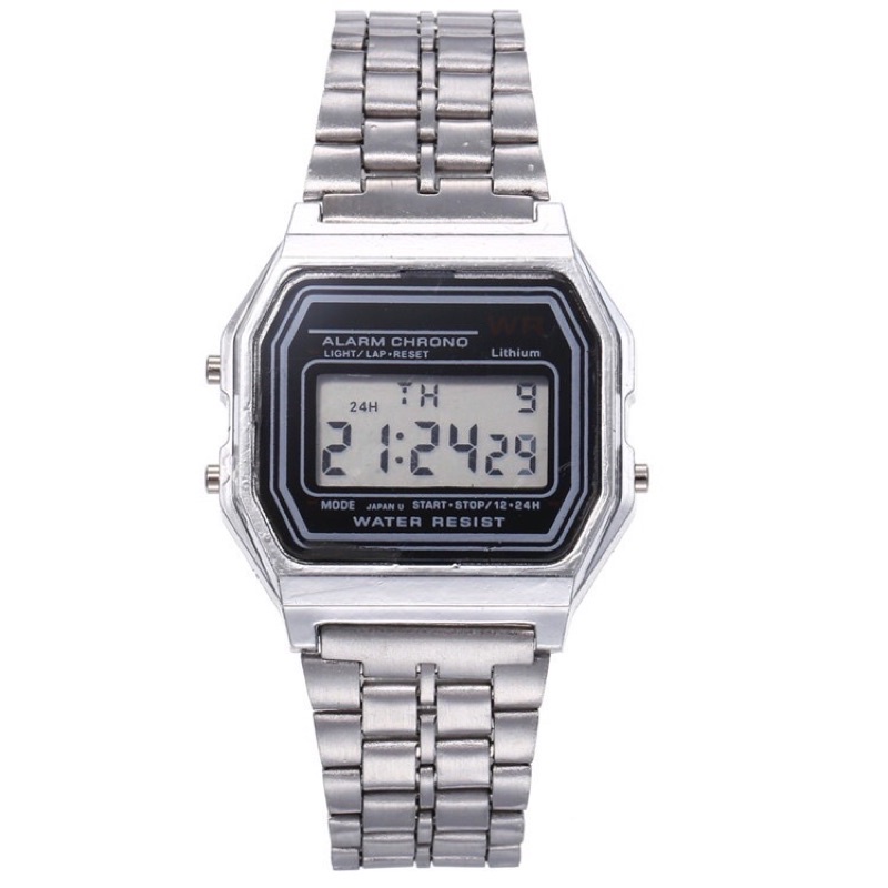 Jam Tangan Pria Model Casio Digital Rantai Fashion