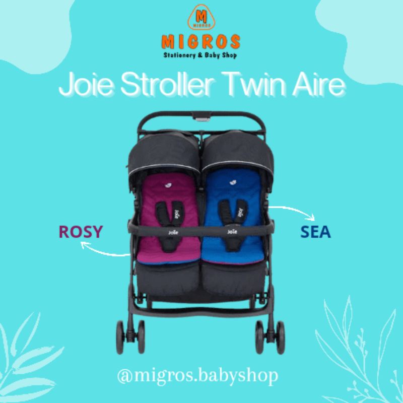 Joie Aire Twin Stroller Kembar Kereta Anak Bayi kembar