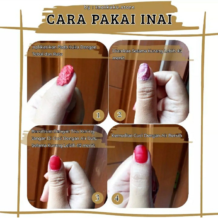 (PROMO)Inai kuku Muslimah Halal / Kutek muslimah / AGEN RESMI/INAI KUKU ORIGINAL