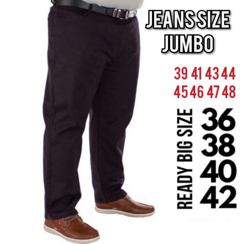 CELANA JEANS PRIA BIG SIZE - CELANA JEANS JUMBO | Shopee