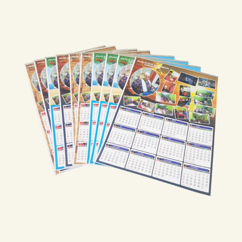 

Custom Kalender Dinding Murah Berkualitas / Kalender Tahunan / Kalender Klem