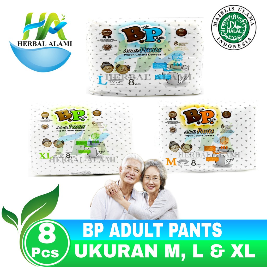 BP Adult Pants Popok CELANA Dewasa isi 8