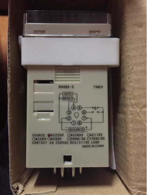 Omron DH48S-S Digital Timer Precision Delay Time Relay Twin Counter