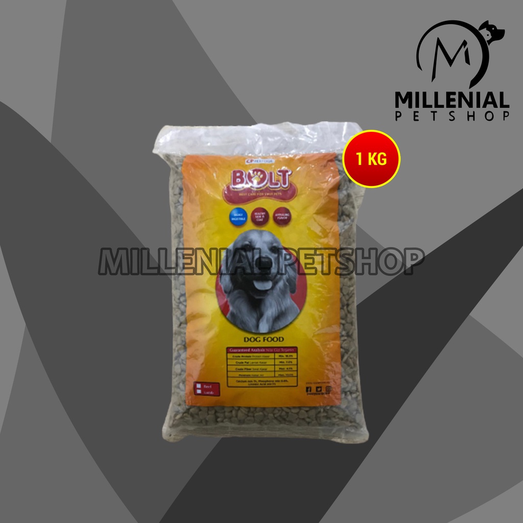 Bolt Dog Dry Food Adult Makanan kering Anjing Dewasa Repack 1KG