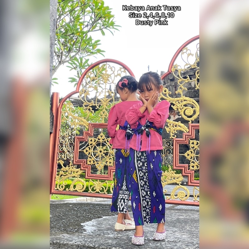 Kebaya Anak Tasya/Leher Sabrina/Baju Saja//