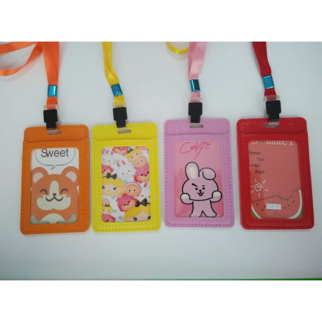 

ID Card Holder / Name Tag Kartu Kulit Murah 4 Warna