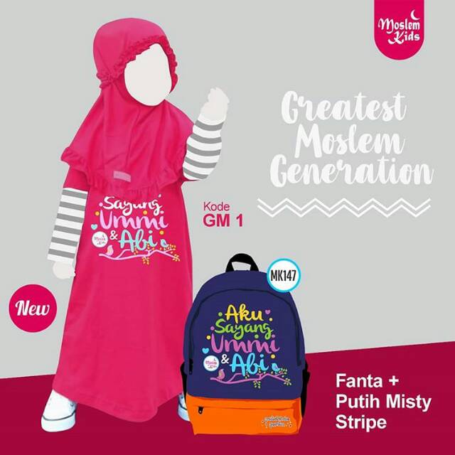 Gamis Anak Moslem Kids