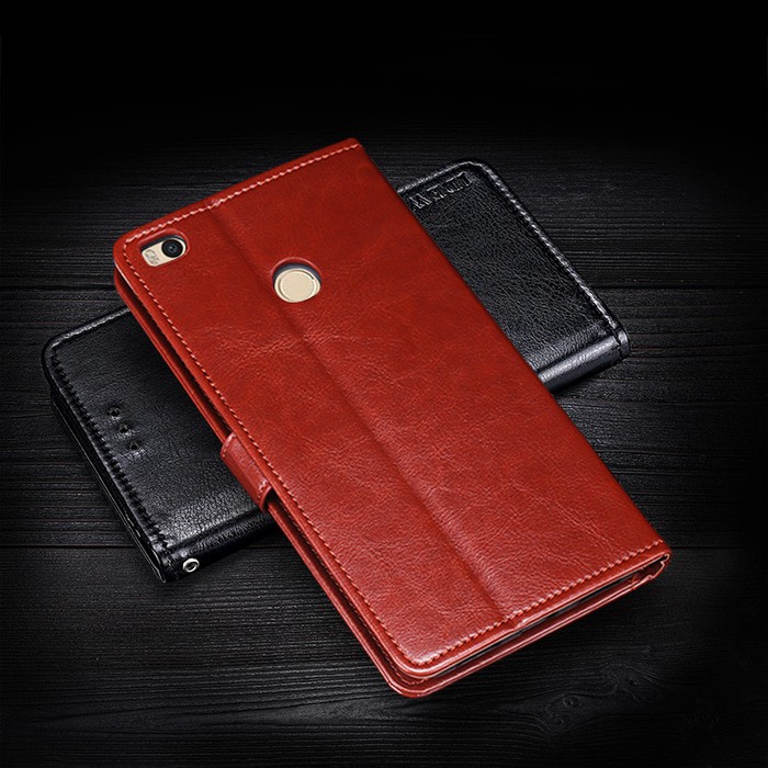 Terlaris Leather FLIP COVER WALLET Xiaomi Mi Max 2 MiMax 2 case casing kulit hp