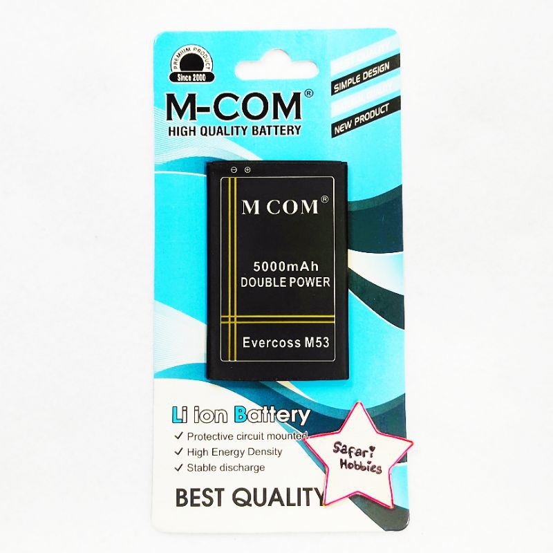 Baterai Evercoss M53 Double Power
