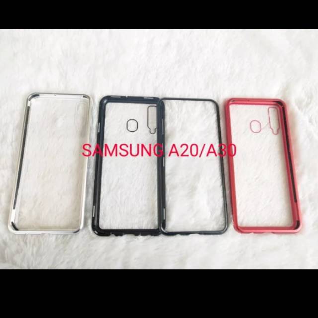 Case Magnetic Samsung A20 Premium Case 2in1 Samsung A20 Magnetik Case