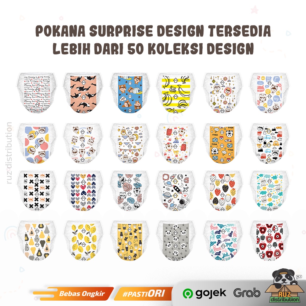 Pokana Pants S M L XL XXL - Popok Bayi Renceng Diapers Popok Satuan