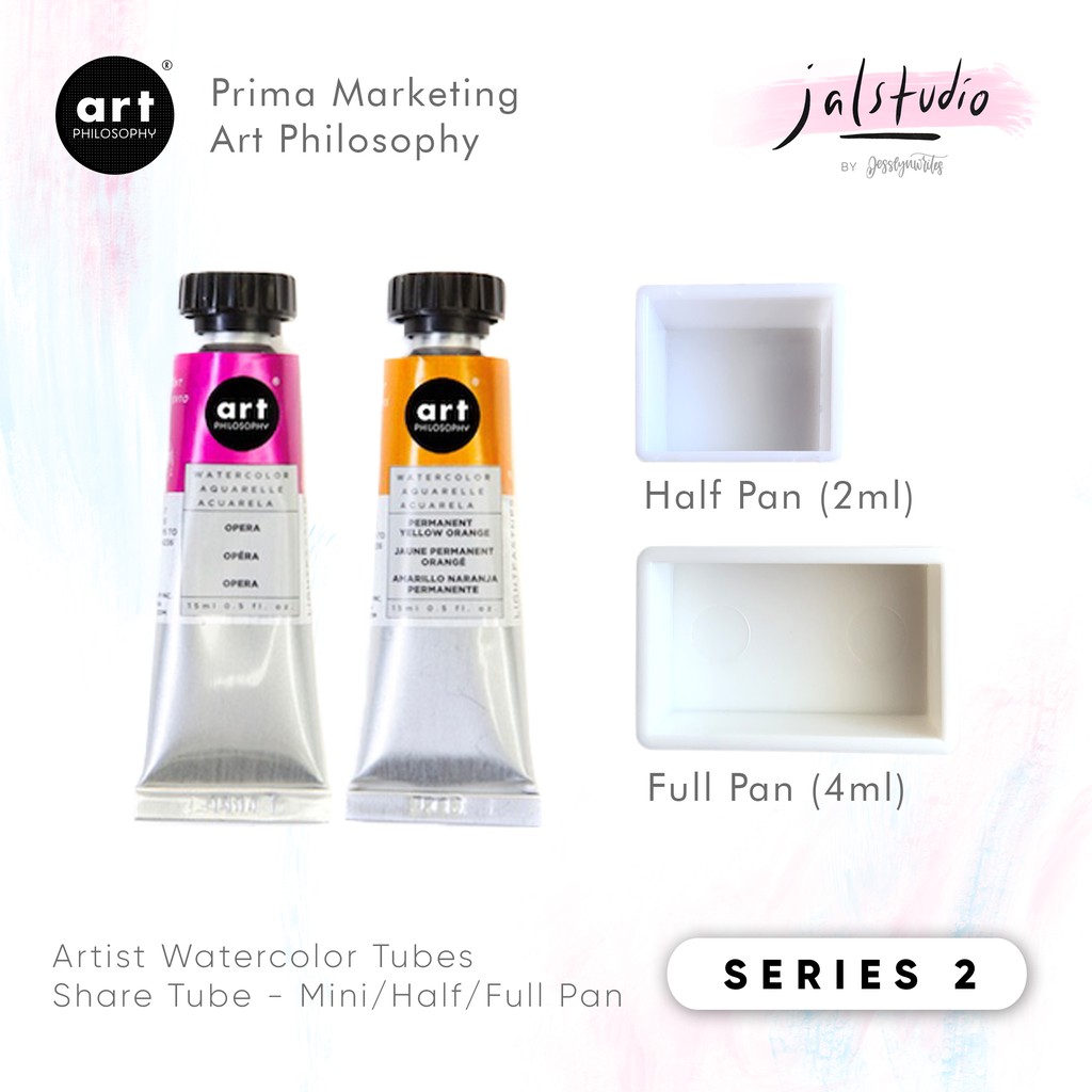 Jual Prima Marketing Art Philosophy Artist Grade Watercolor Share Tube Mini Half Full Pan Series 2 Indonesia|Shopee Indonesia