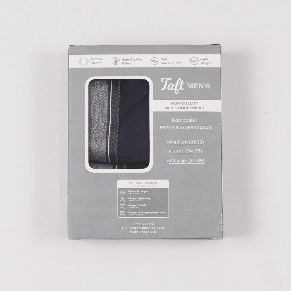 Taft - 6pcs Celana Dalam Pria Boxer Pendek CD Cowok Karet Besar TM 5212 A 3BOX