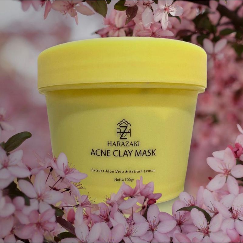 BPOM Harazaki Acne Clay Mask masker lumpur